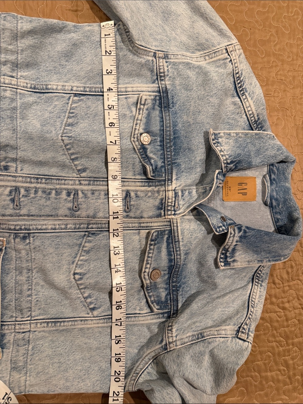GAP Faded Blue Denim Jacket - Picture 8 of 10